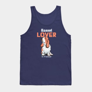 Basset Hound Lover In France Tank Top